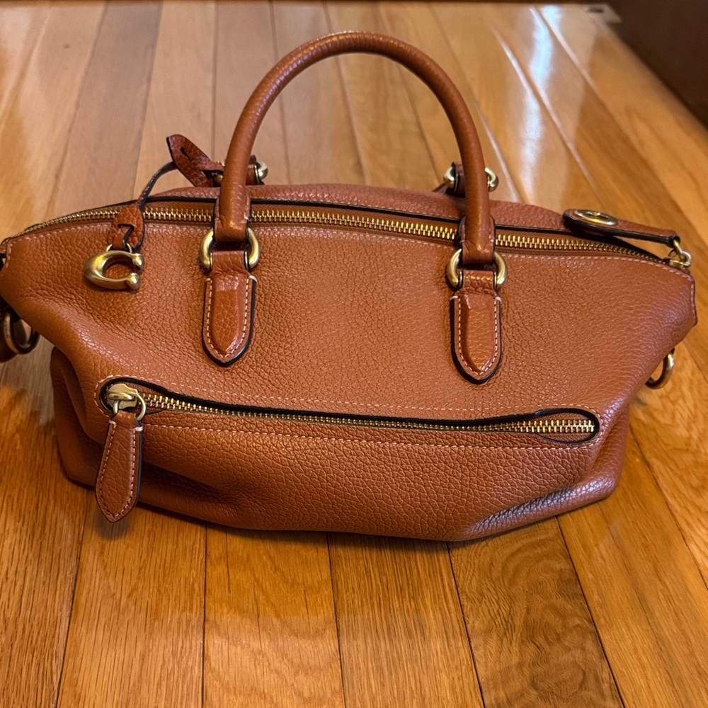 Coach Brown Leather Satchel Shoulder Bag